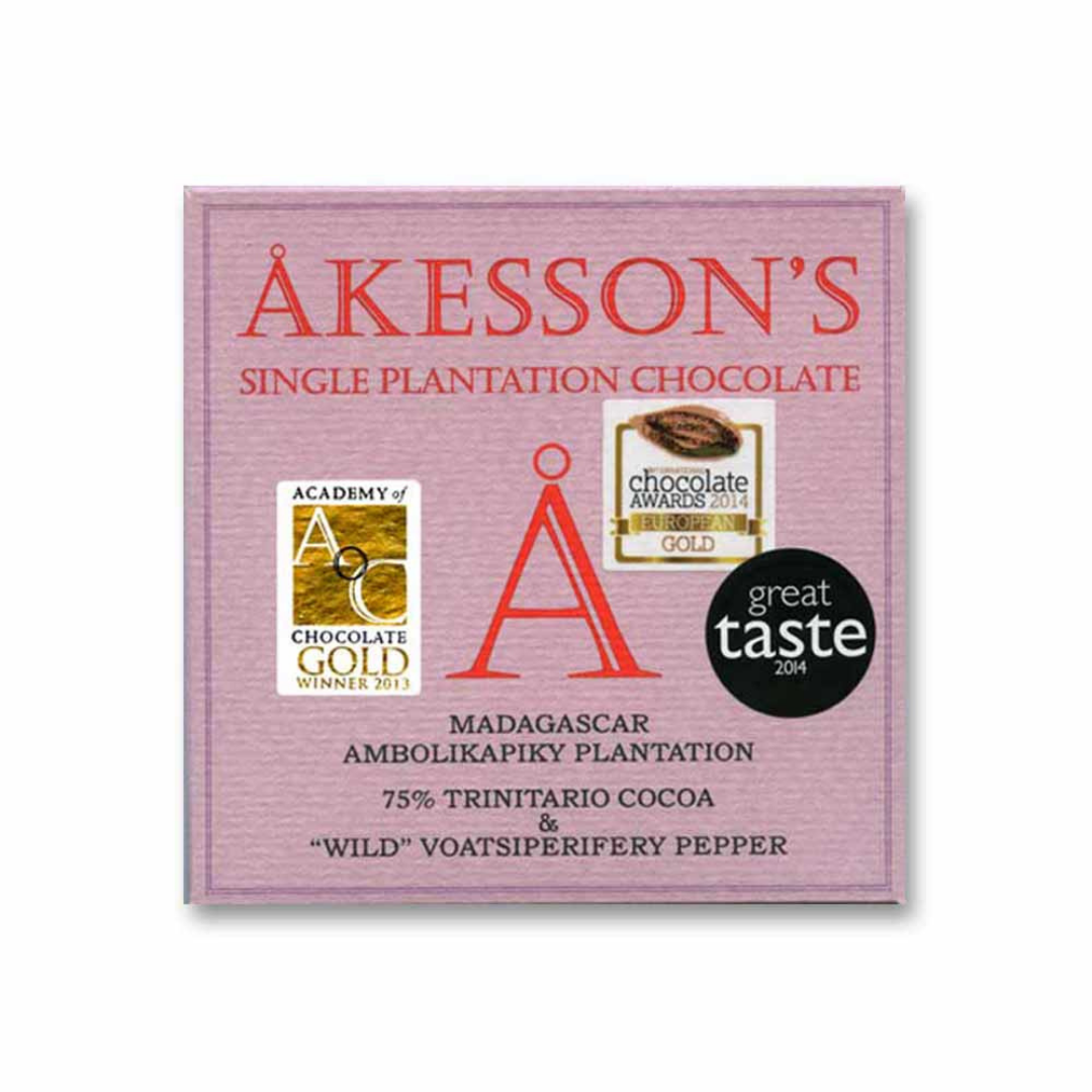 Akesson's Madagascar Trinitario & Wild Voatsiperifery Pepper 75%